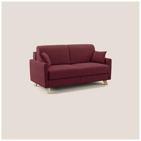 Edgar Divano letto matrimoniale in tessuto felis impermeabile T03 200 cm (mat. 160x197) rosso - Foto 1