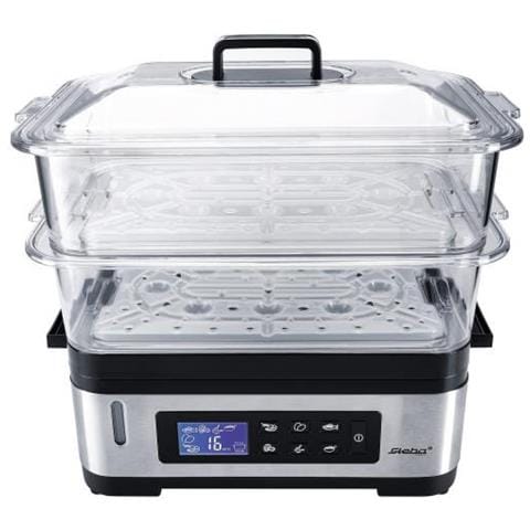 Dg 2 Pentola A Vapore 2 Cestello /i Libera Installazione 1200 W Nero, Acciaio Inossidabile - Foto 1