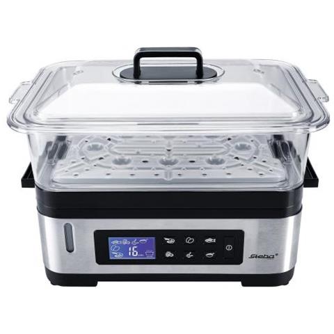 Dg 2 Pentola A Vapore 2 Cestello /i Libera Installazione 1200 W Nero, Acciaio Inossidabile - Foto 2