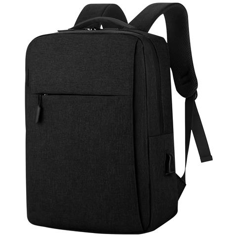 Zaino Tito Per Computer Portatile Porta Usb Integrata, Nero - Foto 1