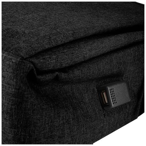 Zaino Tito Per Computer Portatile Porta Usb Integrata, Nero - Foto 5