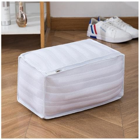 Sacchetti Per Il Bucato Protettivi Per Scarpe - Prevenire Deformazioni E Sbiadimenti White - Foto 2