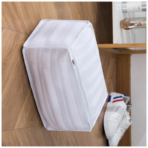 Sacchetti Per Il Bucato Protettivi Per Scarpe - Prevenire Deformazioni E Sbiadimenti White - Foto 3