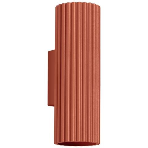 Lampada Da Parete Karbon 20 Rosso Ocra Sl. 1655 - Minimalista Lampada Da Parete Ocra Rossa 20x6.5x8.5 Cm - Foto 1