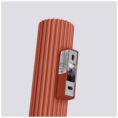 Lampada Da Parete Karbon 20 Rosso Ocra Sl. 1655 - Minimalista Lampada Da Parete Ocra Rossa 20x6.5x8.5 Cm - Foto 8