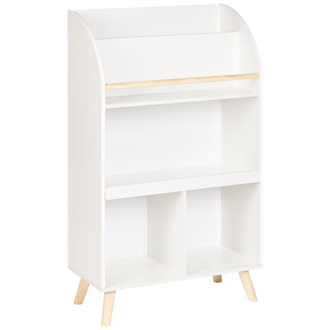 Libreria A 3 Ripiani Liloet 102 Cm Bianco - Foto 2