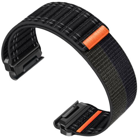 Cinturino Per Orologio In Nylon Per Garmin Fenix 8/567x/pro/epix 935/965 Black+grey 22 Mm - Foto 2