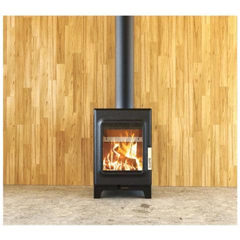 Stufa A Legna In Ghisa E Acciaio, 4,8 Kw, Nera - Fr9016310b - Foto 4