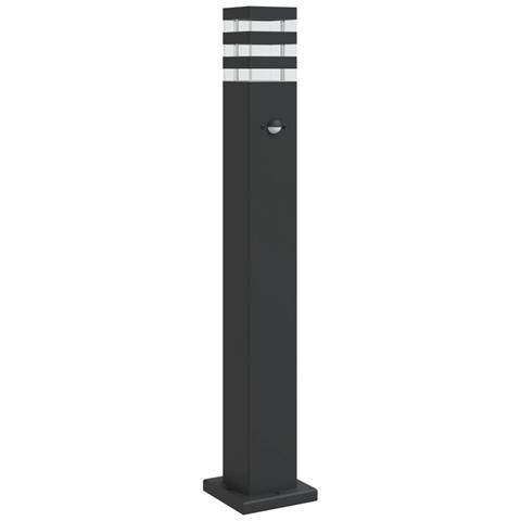 Lampada da Terra per Esterni con Sensore Nera 80cm in Alluminio - Foto 1