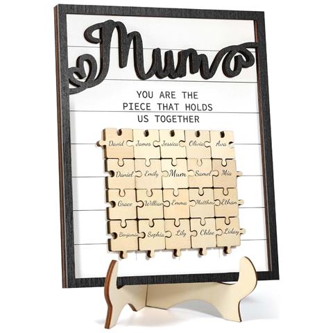 Puzzle ""mamma, Sei La Parte Che Ci Unisce"" - Regalo Unico Per La Festa Della Mamma - Foto 1