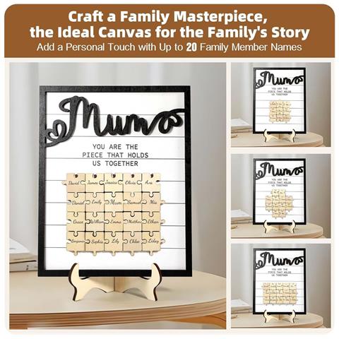 Puzzle ""mamma, Sei La Parte Che Ci Unisce"" - Regalo Unico Per La Festa Della Mamma - Foto 5