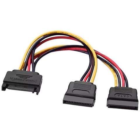 A131-0353 cavo SATA 0,2 m SATA a 15 pin 2 x SATA a 15 pin Nero, Rosso, Giallo - Foto 1