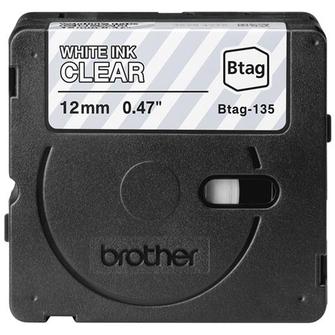 BTAG-135 nastro per etichettatrice Bianco su trasparente - Foto 4