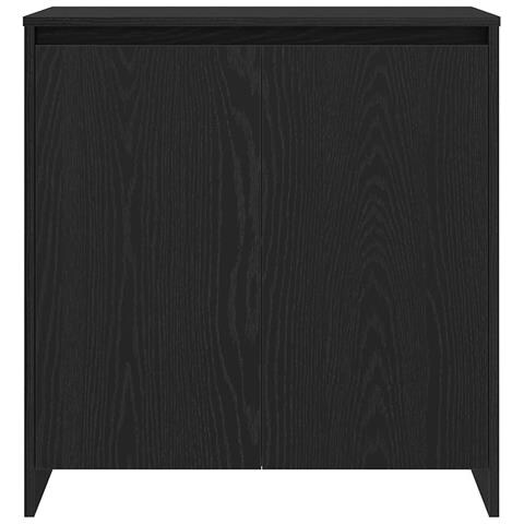 Credenza Rovere Nero 70x41x75 cm in Legno Multistrato - Foto 9