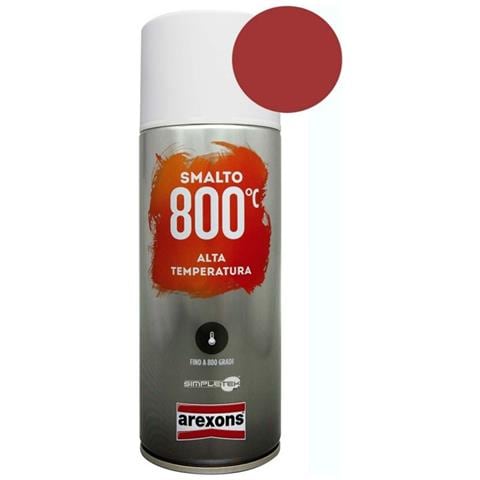 Bomboletta Spray Vernice Rossa Ad Alte Temperature Rosso Fino A 800° - Foto 1