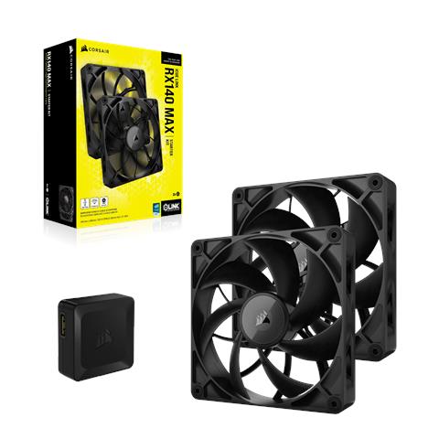 iCUE LINK RX140 MAX Case per computer Ventilatore 14 cm Nero 2 pz - Foto 2