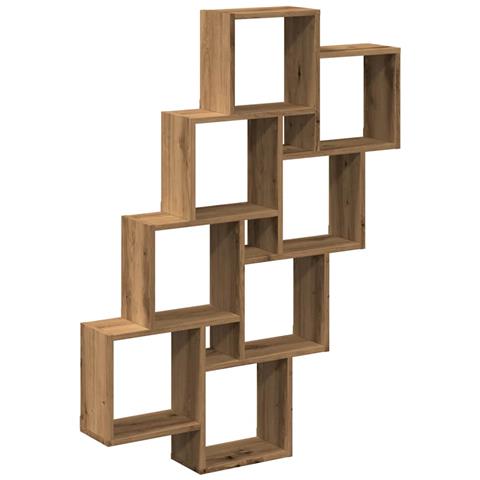 Mensola A Muro Cubo Artigianale 90x15x119,5cm Legno Multistrato - Foto 2