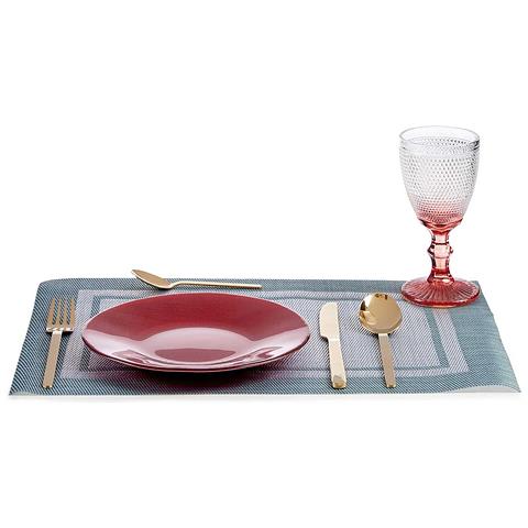 Set 6 Piatti 21 Cm. 21x2x21cm. Colore Rosso - Foto 3