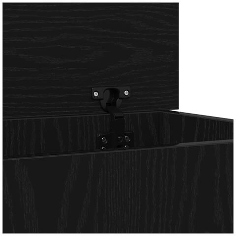 Box di Stoccaggio  Nero Rovere 70x40x38 cm Legno Ingegnerizzato - Foto 9