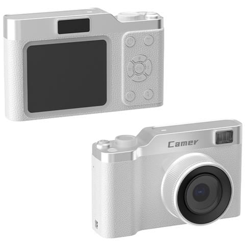 Fotocamera Digitale Compatta Con Zoom Ottico 5x E Scheda Tf Da 32gb - Cattura Ricordi Ovunque White - Foto 2