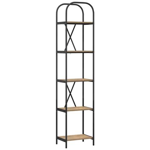 Libreria rovere artigianale 40 x 30 x 183 cm Legno multistrato - Foto 1