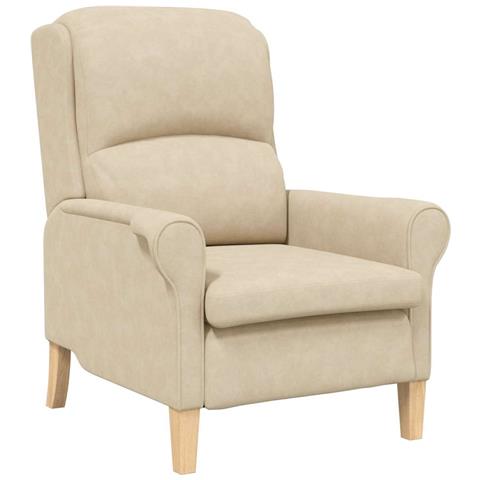 poltrona Crema 76 x 94 x 102 cm Microfibra - Foto 1