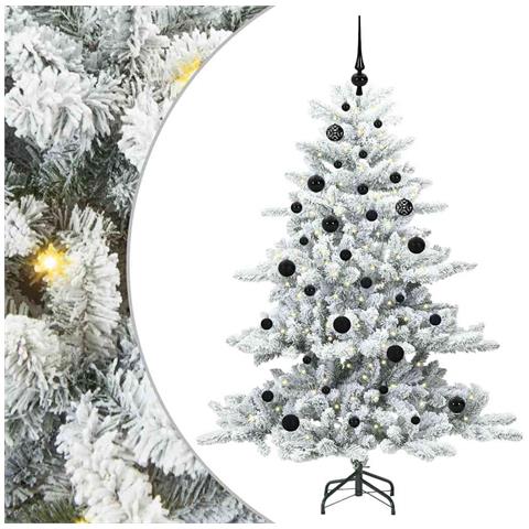 Albero di Natale Artificiale con Rami Pieghevoli Bianco 150 cm - Foto 1