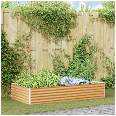Letto rialzato da giardino 195 x 100 x 36 cm Acciaio zincato - Foto 2