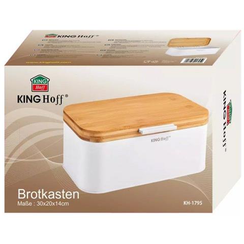 KH-1795 Portapane in bambù e acciaio per la cucina - Foto 6