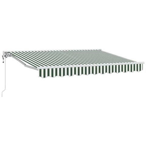 Tettuccio Elettrico Retrattile Verde e Bianco 3 x 2,5 m - Foto 1