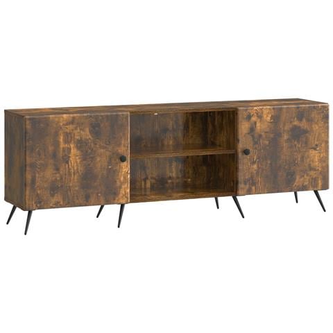 Mobile TV Rovere Fumo 150 x 31 x 50 cm Legno ingegnerizzato - Foto 1