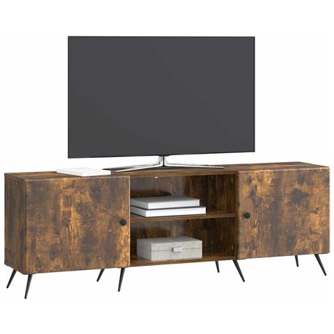 Mobile TV Rovere Fumo 150 x 31 x 50 cm Legno ingegnerizzato - Foto 2