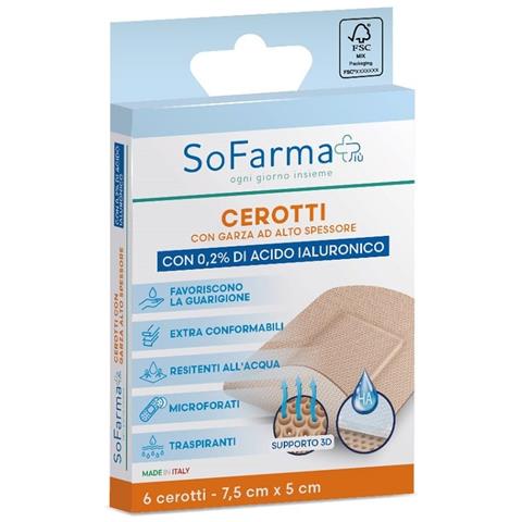 Cerotto Cicatrizzante 7,5X5 cm 6 Pezzi Sofarmapiu' - Foto 1
