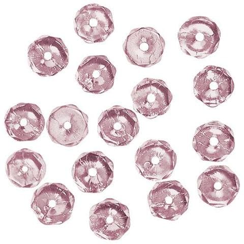 100 Pezzi - Perla In Vetro Sfaccettata 4mm - Colore Quarzo Rosa - Foto 1