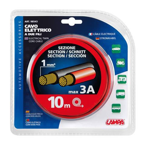 Cavo Elettrico A 2 Fili 10m X 1,00 Mm2 - Foto 2