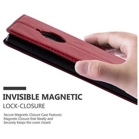 Custodia Compatibile Con Nokia Lumia 830 In Rosso Mela - Coperchio Protettiva Con Chiusura Magnetica, Funzione Stand E Tasca Per Le Carte - Foto 9