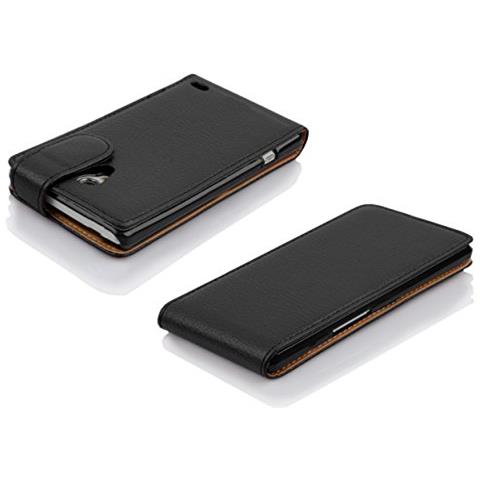 Cadorabo Custodia Compatibile Con Lg L90 In Nero Ossido - Coperchio Protettivo In Design Flip Realizzato In Similpelle Testurizzata - Foto 2