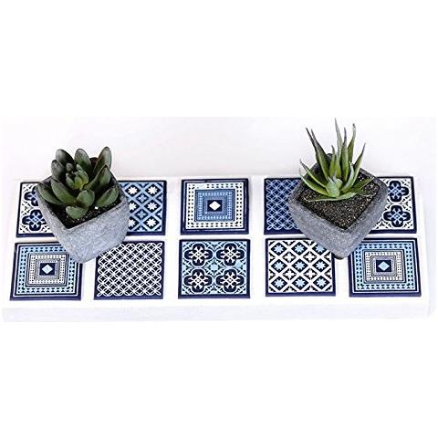 Stencil Per Pasta Polimerica 11,4 Cm X 15,3 Cm - Piastrelle Di Cemento - Foto 2