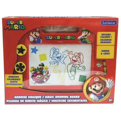Super Mario Ardesia Magica Formato A5 Con Accessori Magnetici Per Disegnare A Colori - Lexibook - Foto 5