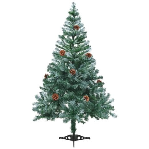 Set Albero Natale Glassato con Set LED Palline e Pigne 150cm - Foto 10