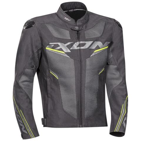 Giacca Moto Draco Grigio Antracite Giallo - Foto 1