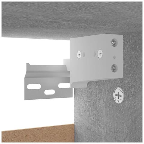 Scarpiera Grigio Cemento 60x35x70 cm in Truciolato - Foto 2