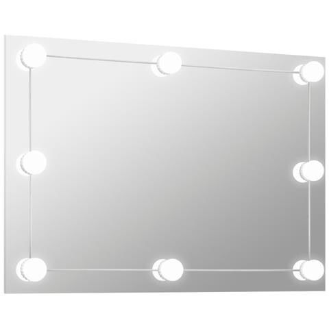 Specchio Parete Rettangolare Senza Cornice Con Luci Led Vetro - Foto 1