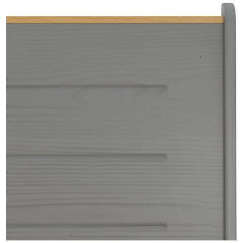 Panca Angolare REINE 151 cm in Pino Marrone ambra e Grigio - Foto 2