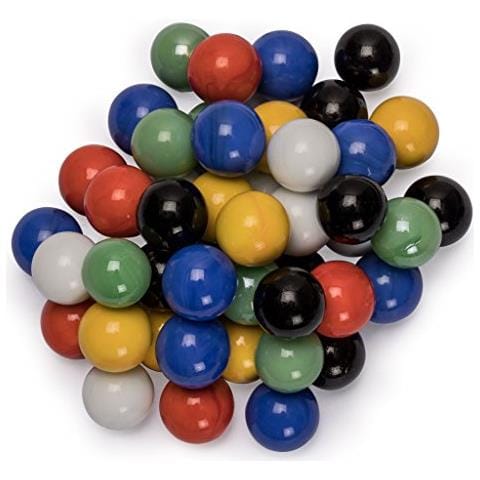 rts Set Di Biglie Di Vetro Dama Cinese Da 60 Pezzi Con Colori Solidi - 16 Millimetri - Foto 3