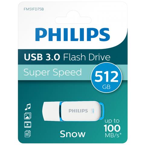 Chiavetta USB 512 GB Interfaccia USB 3.0 Colore Blu Oceano - Foto 1