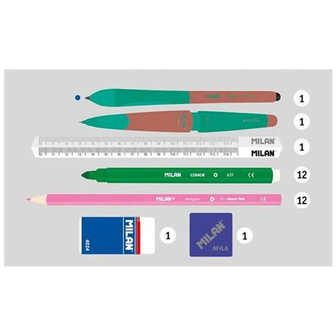 Confezione Milan Copper Iii Kit 22,5 X 11,5 X 11 Cm Rosa - Foto 1