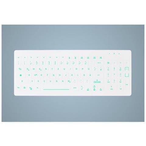 Tastiera Cablato AK-CB7012F-U1-W/GE  per Casa e Ufficio Colore Bianco - Foto 1