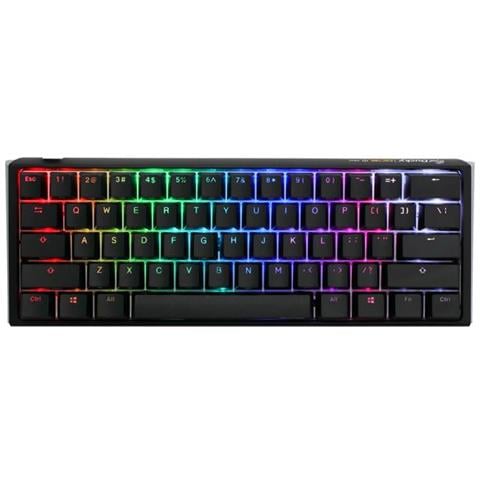 One 3 Mini - Tastiera - Retroilluminazione - USB-c - Interruttore A Chiave: Cherry Mx Silent Red - Nero Classico Layout Inglese US - Foto 1