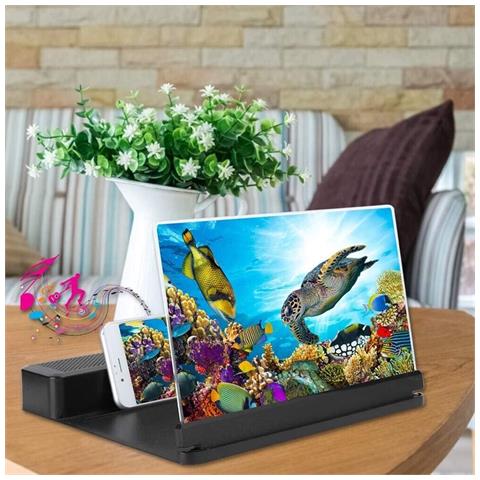 Lente 26x Ingrandimento Schermo Supporto Telefono Cellulare Bluetooth Hd 3d 12" - Foto 2